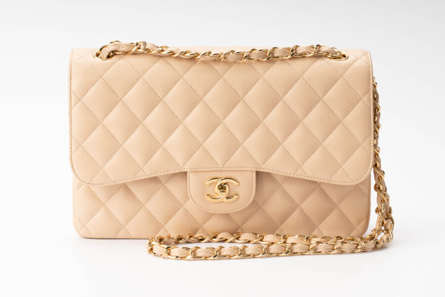 Chanel Jumbo Classic Flap Bag Beige Clair