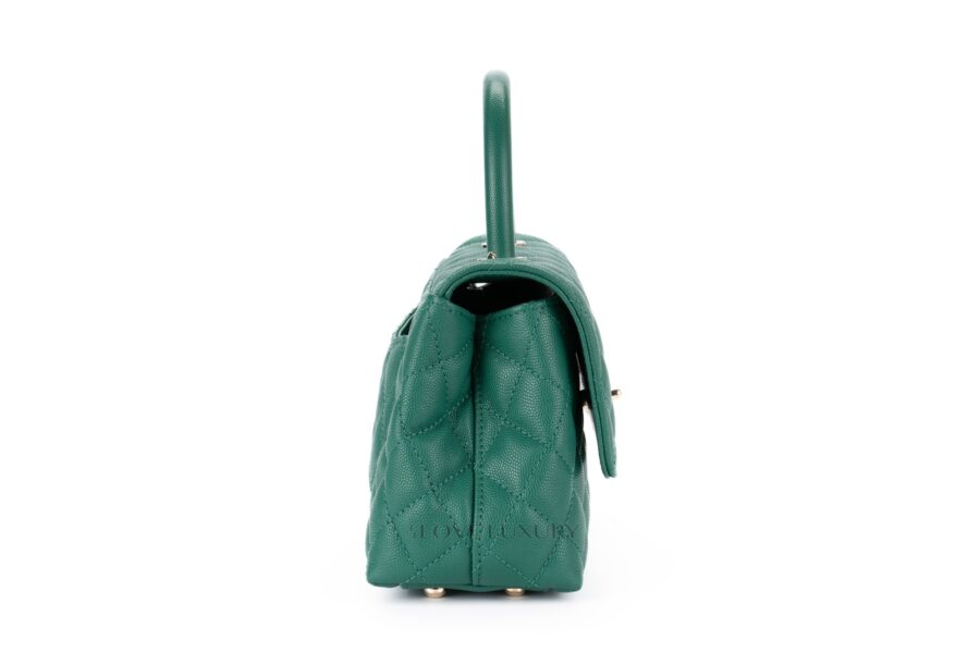 Chanel-Small-Coco-Handle-Quilted-Caviar-Emerald-Champagne-Hardware-5