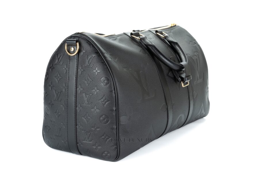Louis-Vuitton-Keepall-Bandouliere-45-Empriente-Leather-Jumbo-Monogram-Black-2