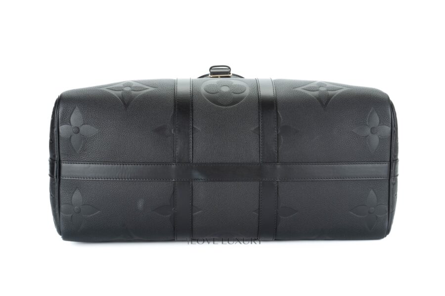 Louis-Vuitton-Keepall-Bandouliere-45-Empriente-Leather-Jumbo-Monogram-Black-6