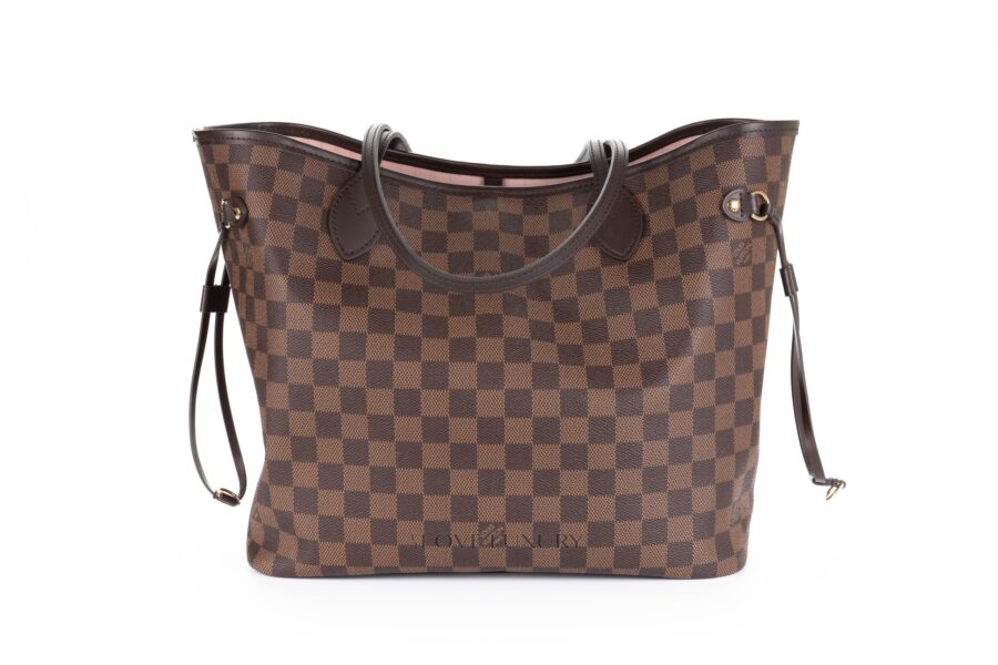 Louis-Vuitton-Neverfull-MM-Damier-Ebene-Rose-Ballerine-3