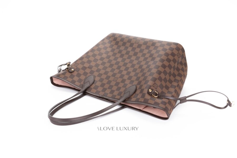 Louis-Vuitton-Neverfull-MM-Damier-Ebene-Rose-Ballerine-7