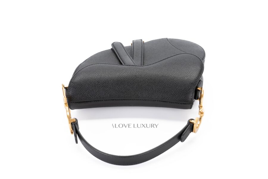 Dior-Mini-Saddle-Bag-Black-Grained-Calfskin-7
