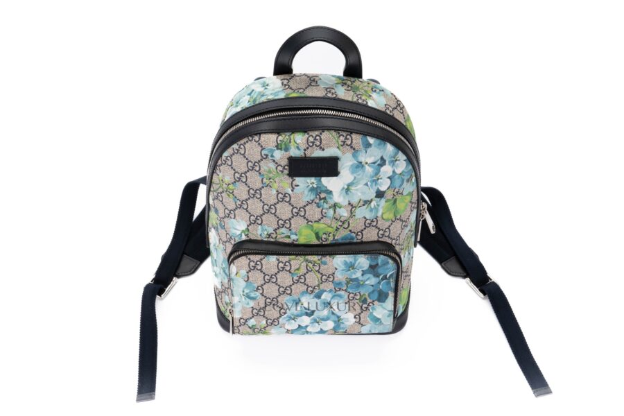 Gucci-Blooms-GG-Supreme-Backpack-Blue-7