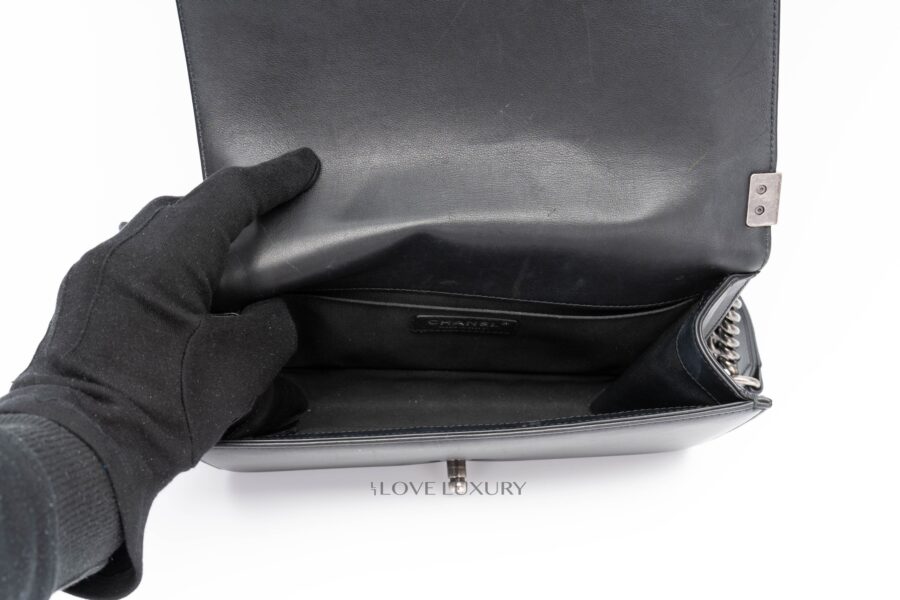 Chanel-Boy-Bag-Black-Lambskin-Ruthenium-Hardware-11