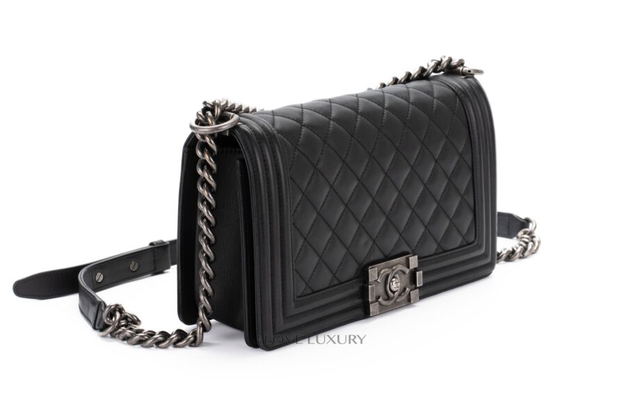 Chanel-Boy-Bag-Black-Lambskin-Ruthenium-Hardware-2