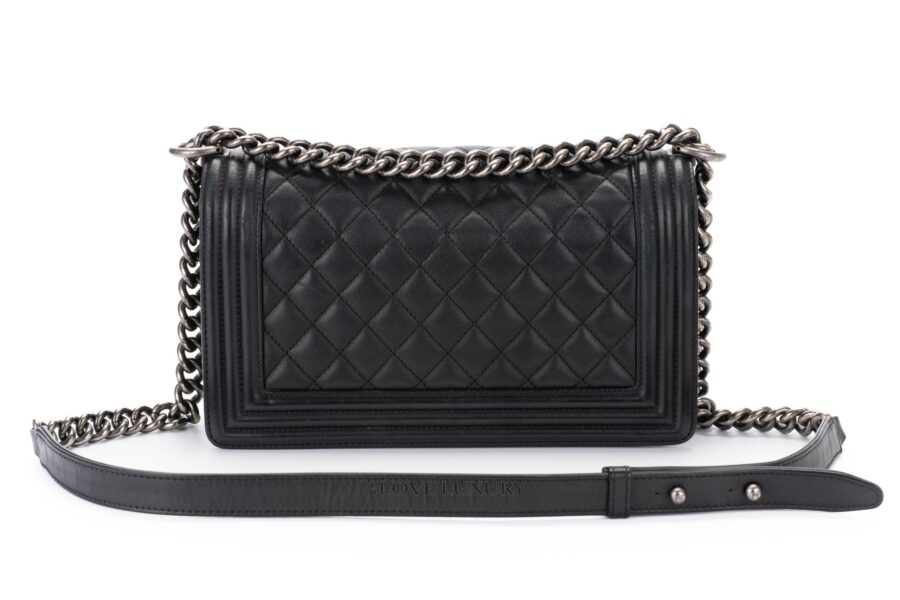 Chanel-Boy-Bag-Black-Lambskin-Ruthenium-Hardware-3