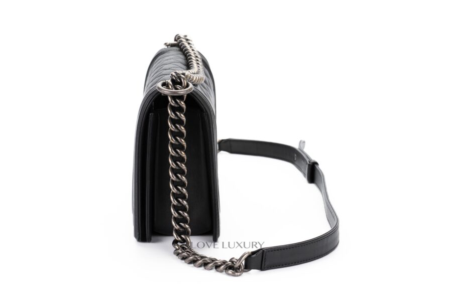 Chanel-Boy-Bag-Black-Lambskin-Ruthenium-Hardware-4