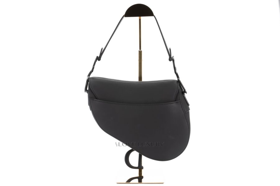 Dior-Black-Saddle-Bag-Ultramatte-Calfskin-Black-Hardware-3