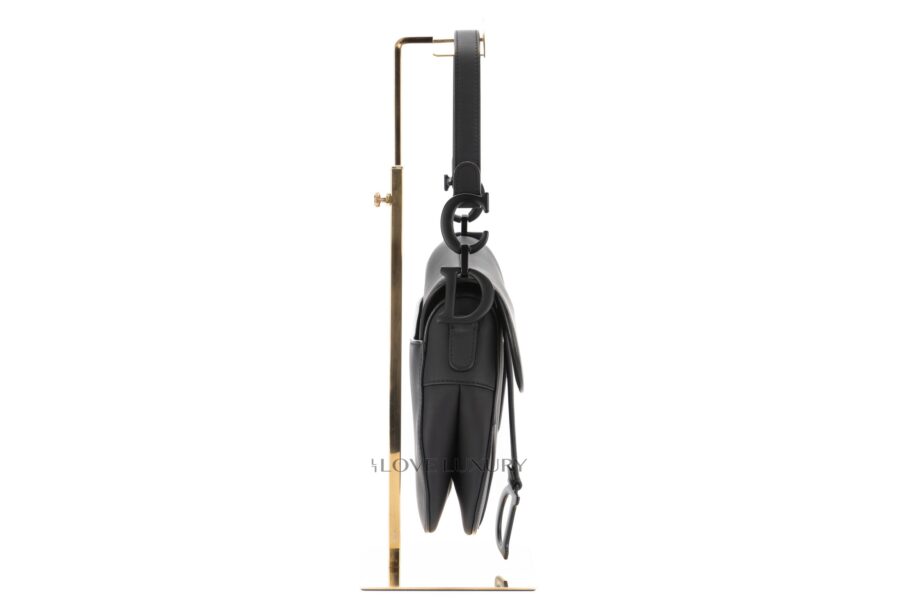Dior-Black-Saddle-Bag-Ultramatte-Calfskin-Black-Hardware-4