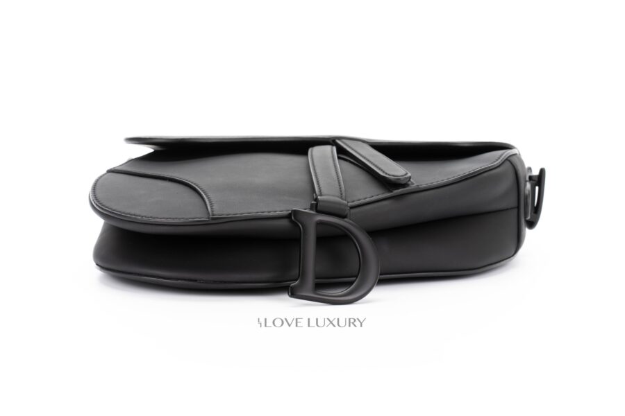 Dior-Black-Saddle-Bag-Ultramatte-Calfskin-Black-Hardware-6