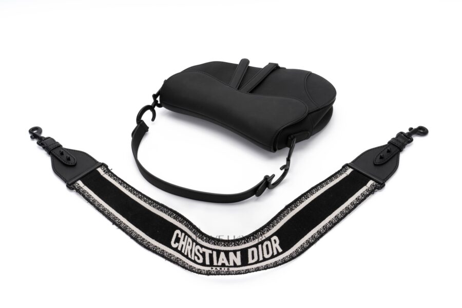 Dior-Black-Saddle-Bag-Ultramatte-Calfskin-Black-Hardware-8