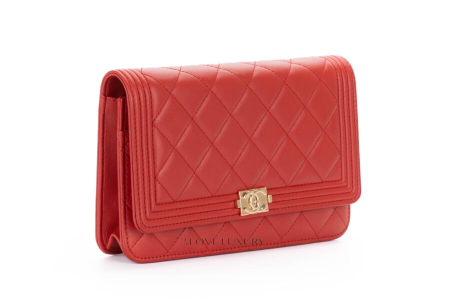 Chanel-Boy-Wallet-on-Chain-Red-Lambskin-Ghw-2