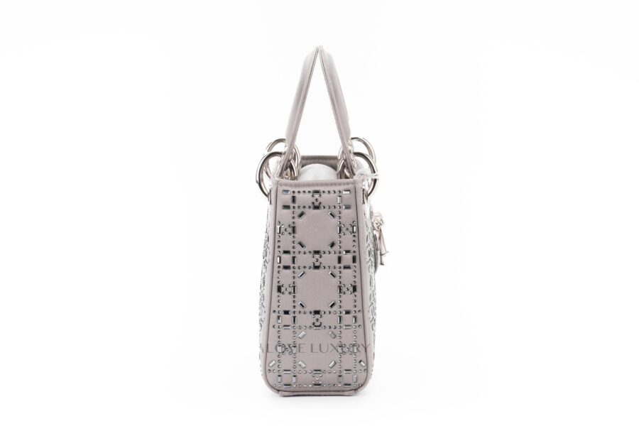 Dior-Mini-Lady-Dior-Gray-Strass-Cannage-Satin-5