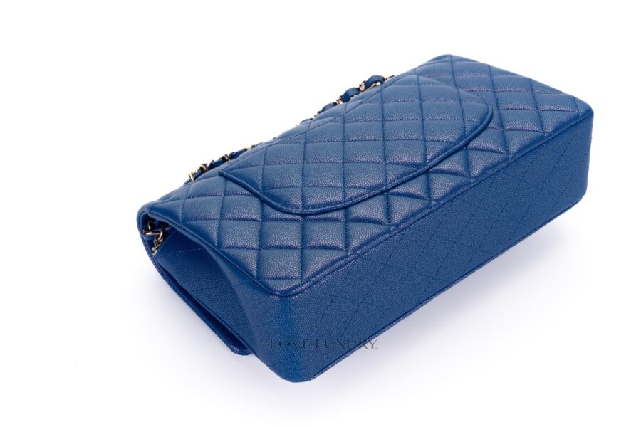 Chanel-Medium-Lambskin-Caviar-Blue-Iridescent-Champagne-Hardware-31-series-2021-box-fresh-14