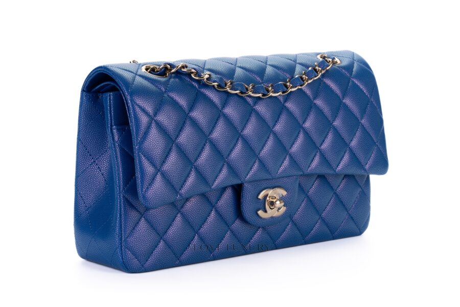 Chanel-Medium-Lambskin-Caviar-Blue-Iridescent-Champagne-Hardware-31-series-2021-box-fresh-2