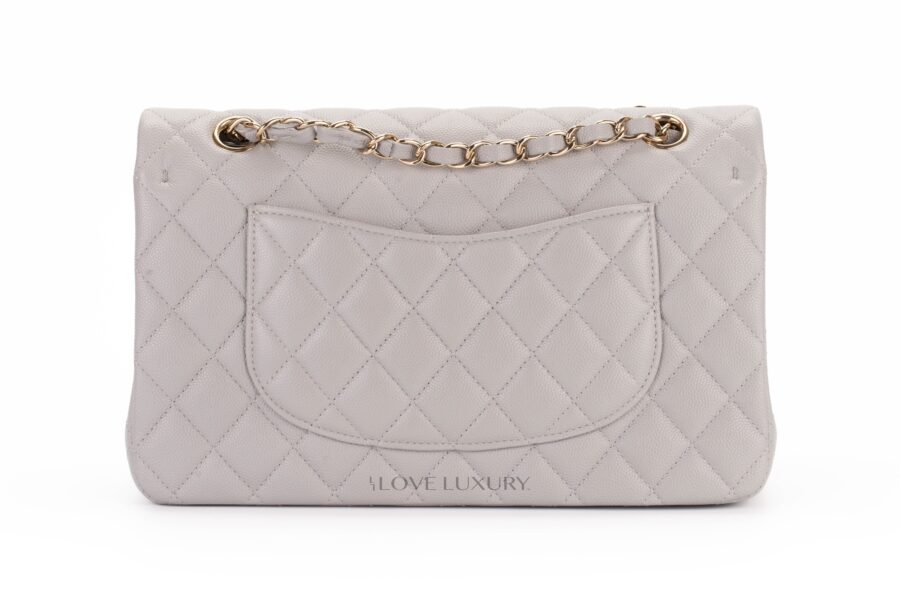 Chanel-Pastel-Grey-Medium-Classic-Flap-Caviar-Gold-Hardware-3