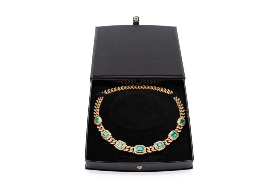 Emerald-and-Diamond-Dual-Purpose-Choker-or-2-Bracelets-11