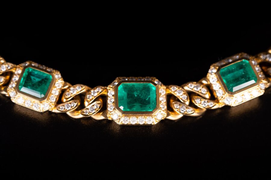 Emerald-and-Diamond-Dual-Purpose-Choker-or-2-Bracelets-14
