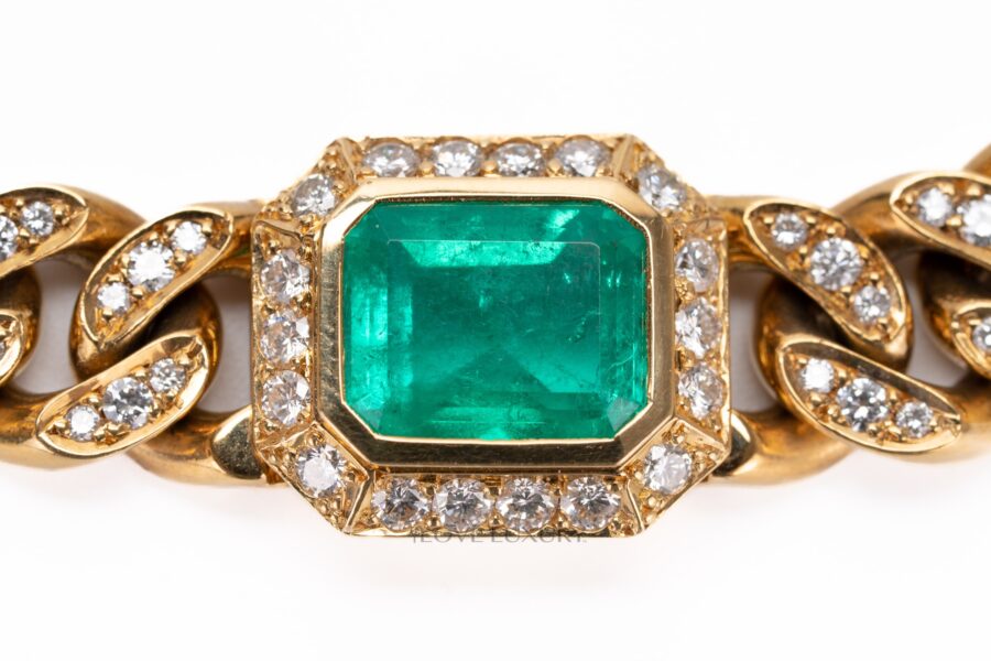 Emerald-and-Diamond-Dual-Purpose-Choker-or-2-Bracelets-9