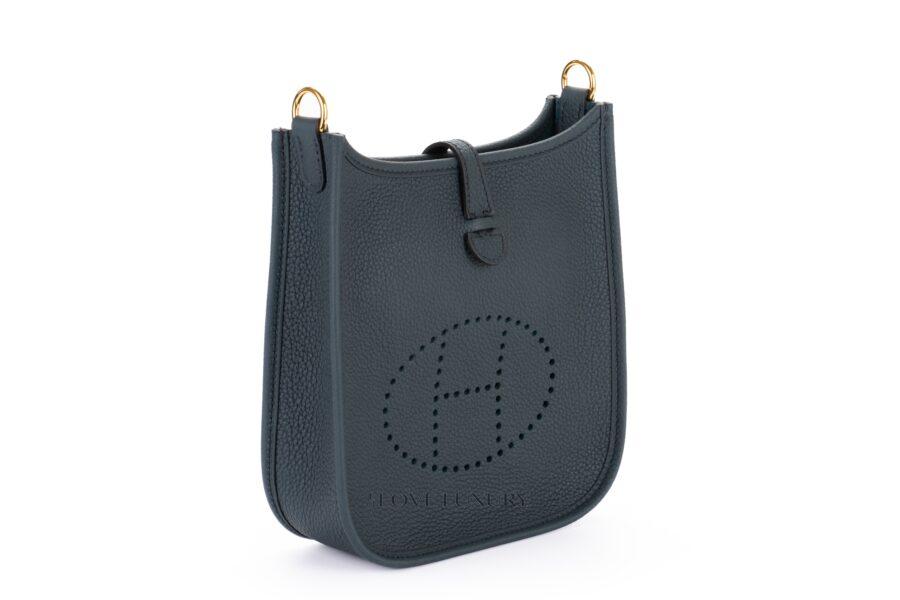 Hermès-Mini-Evelyne-Vert-Rousseau-Vert-Cypres-Gold-Hardware-2