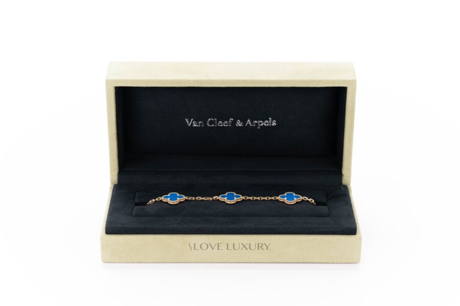 Van-Cleef-&-Arpels-Vintage-Alhambra-Bracelet-Blue-Agate-Yellow-Gold-5