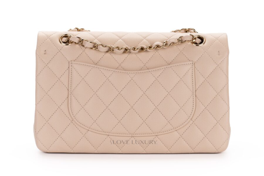 Chanel-Medium-Classic-Flap-Beige-seasonal-Caviar-Gold-Hardware-3