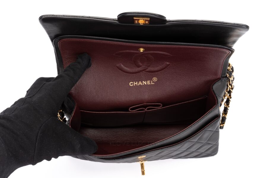 Chanel-Medium-Classic-Flap-Black-Lambskin-Gold-Hardware-10
