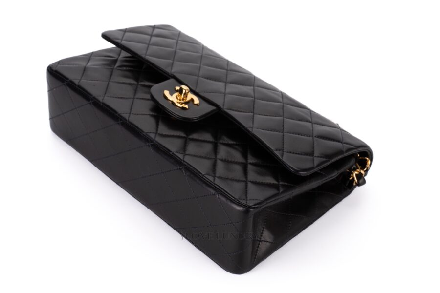 Chanel-Medium-Classic-Flap-Black-Lambskin-Gold-Hardware-13