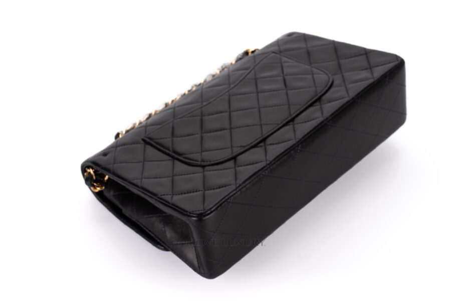 Chanel-Medium-Classic-Flap-Black-Lambskin-Gold-Hardware-14