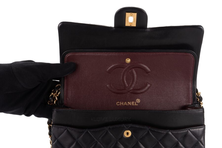Chanel-Medium-Classic-Flap-Black-Lambskin-Gold-Hardware-8