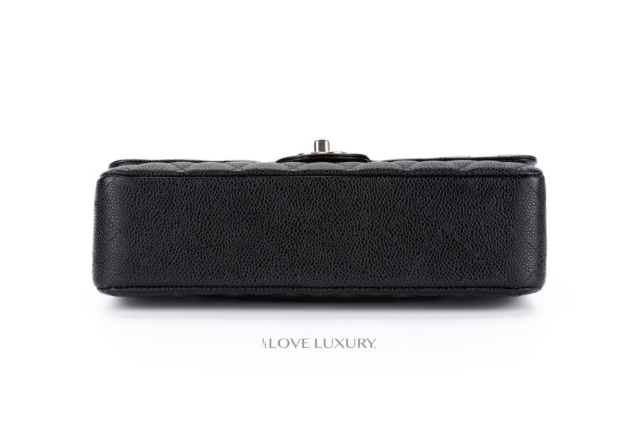 Chanel-Medium-Classic-Flap-Caviar-Black-Silver-Hardware-25-series-bag-only-6