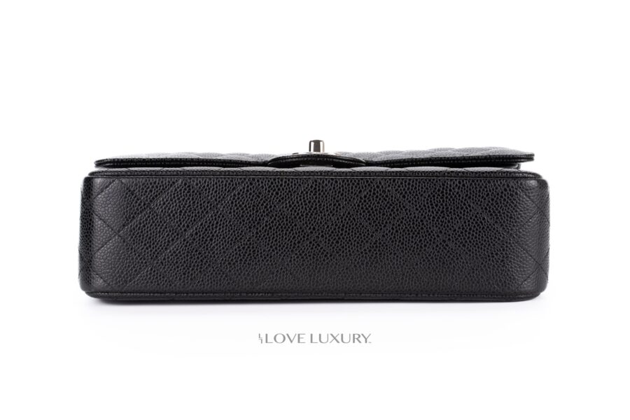 Chanel-Medium-Classiс-Flap-Caviar-Black-Silver-Hardware-6
