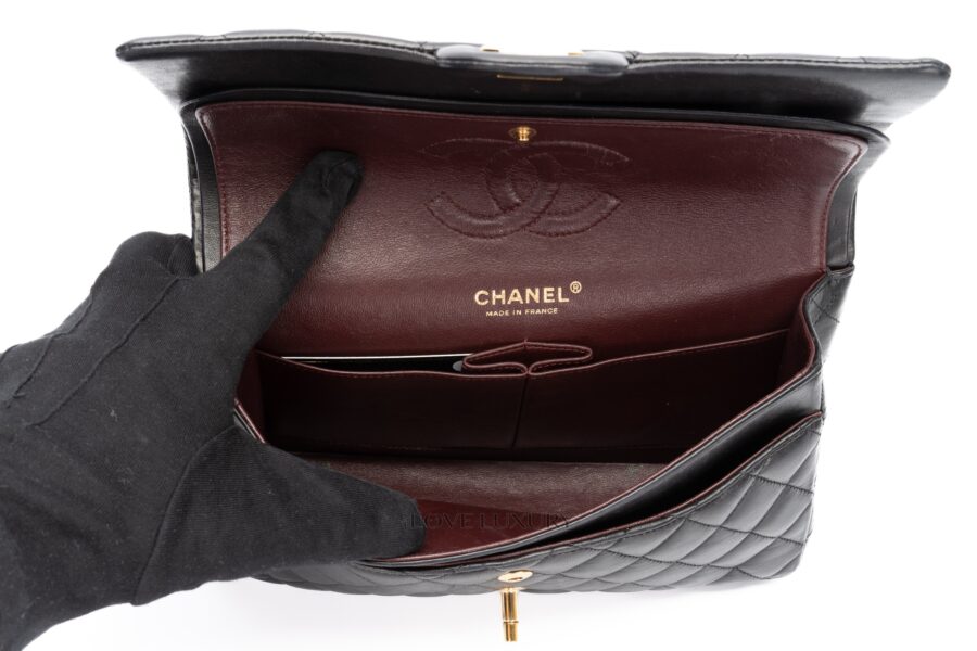 Chanel-Medium-Classic-Flap-Black-Lamsbkin-Gold-Hardware-11