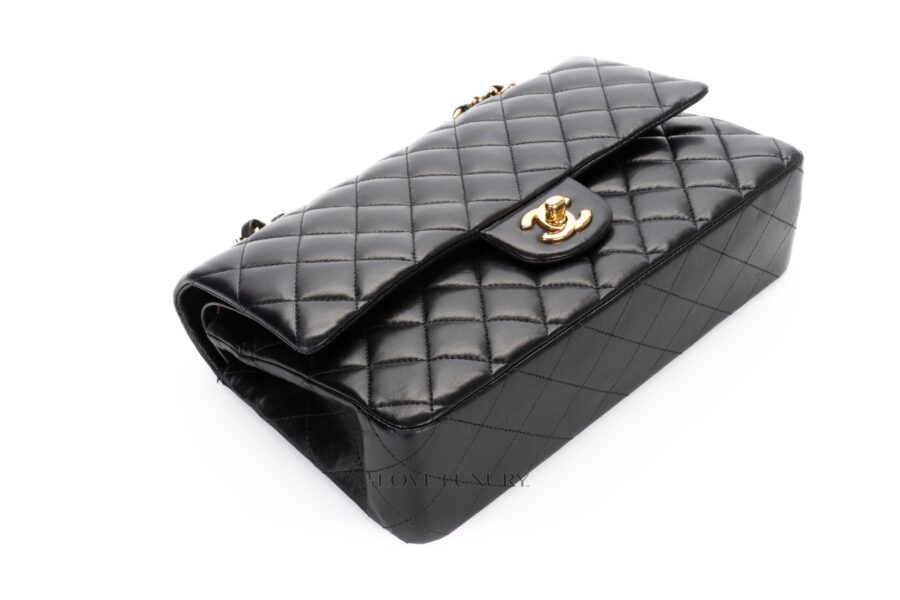 Chanel-Medium-Classic-Flap-Black-Lamsbkin-Gold-Hardware-13