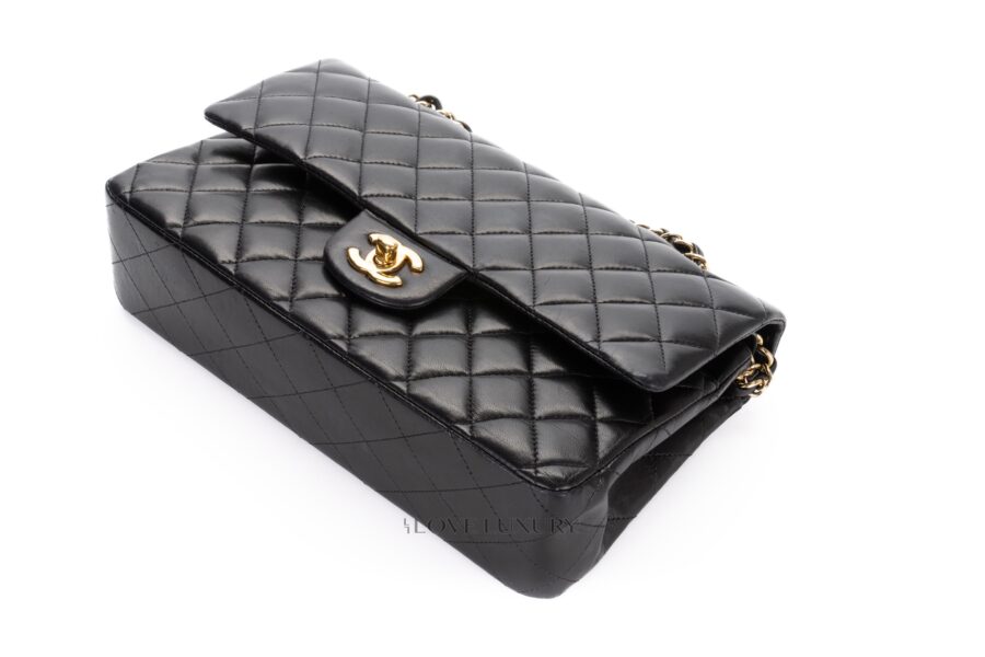 Chanel-Medium-Classic-Flap-Black-Lamsbkin-Gold-Hardware-14
