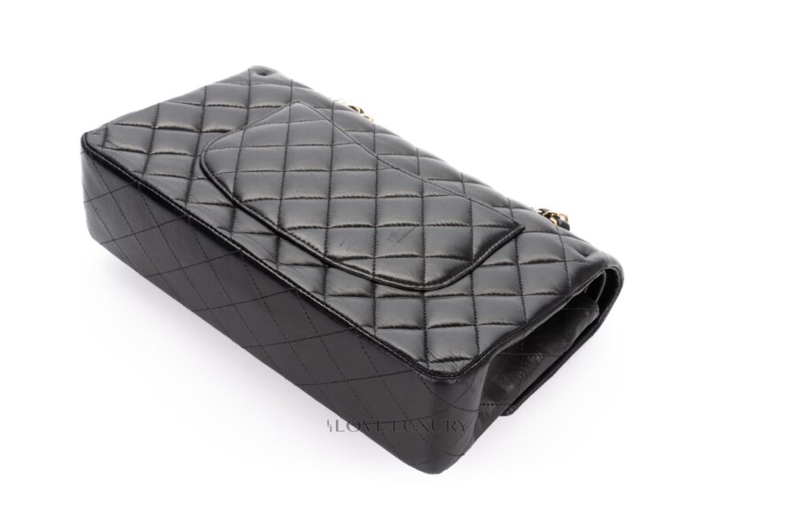 Chanel-Medium-Classic-Flap-Black-Lamsbkin-Gold-Hardware-16