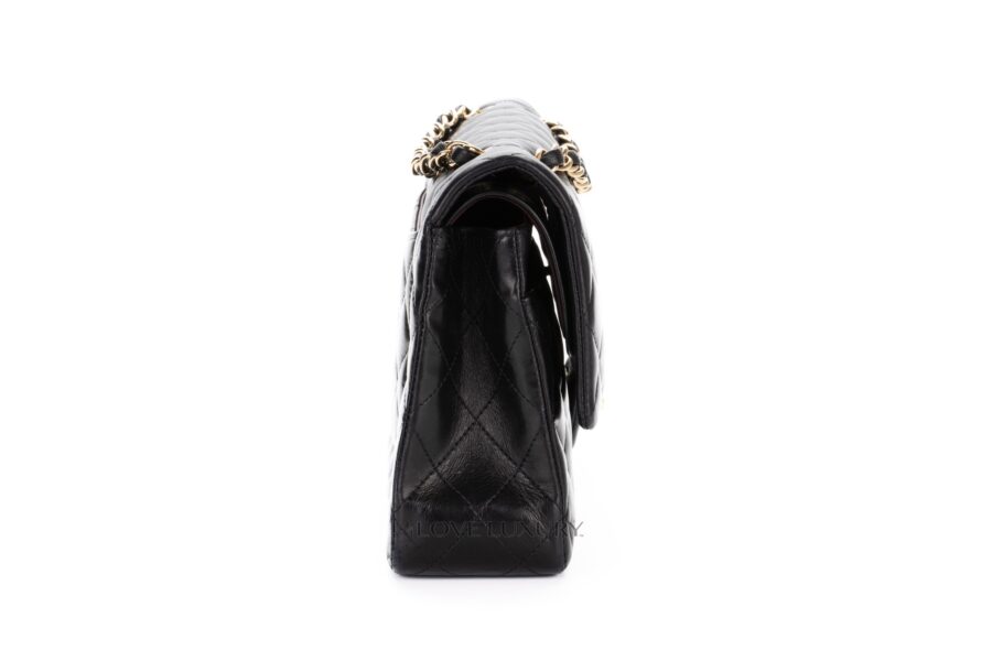 Chanel-Medium-Classic-Flap-Black-Lamsbkin-Gold-Hardware-5