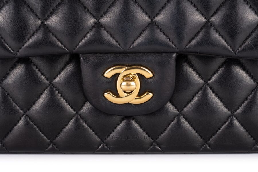 Chanel-Medium-Classic-Flap-Black-Lamsbkin-Gold-Hardware-7