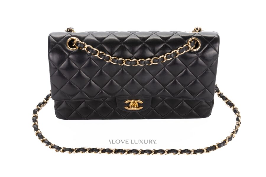 Chanel-Medium-Classic-Flap-Black-Lamsbkin-Gold-Hardware-8
