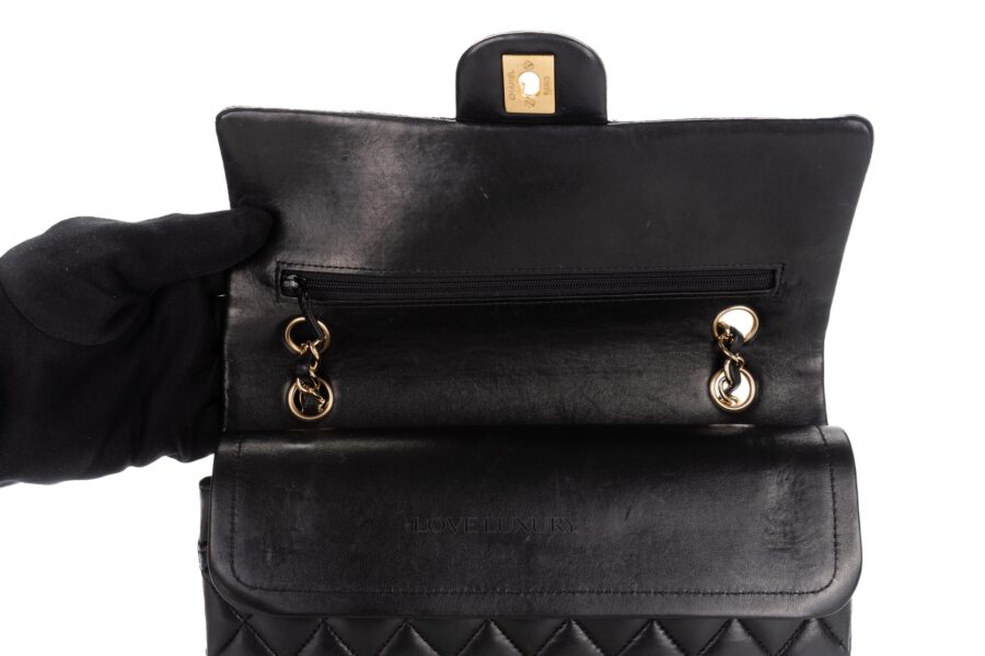 Chanel-Medium-Classic-Flap-Black-Lamsbkin-Gold-Hardware-9