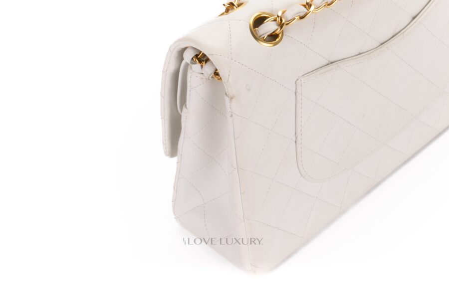 Chanel-Vintage-Medium-Classic-Flap-White-Lambskin-Gold-Hardware-19