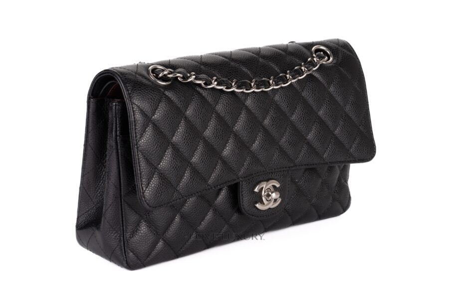 Chanel-Medium-Classic-Flap-Black-Caviar-Silver-Hardware-2