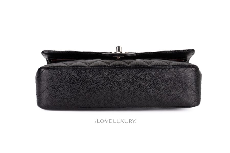 Chanel-Medium-Classic-Flap-Black-Caviar-Silver-Hardware-6