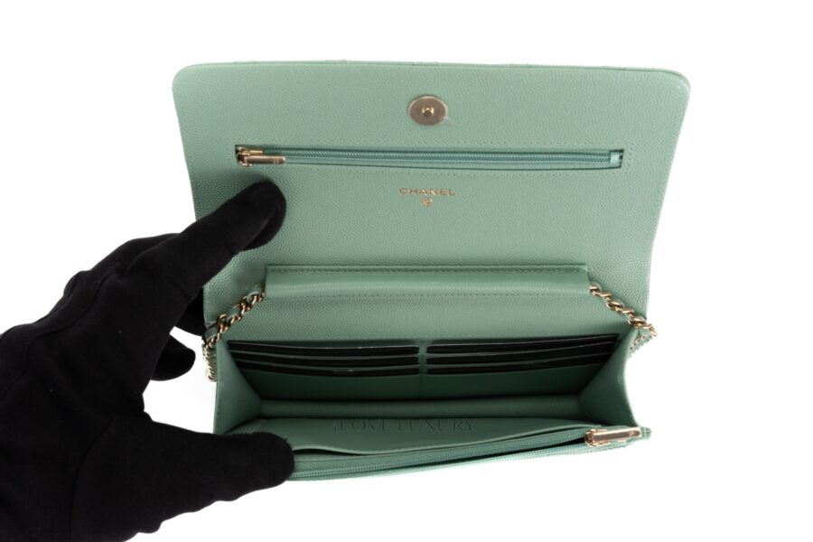 Chanel-Wallet-on-Chain-Mint-Green-8