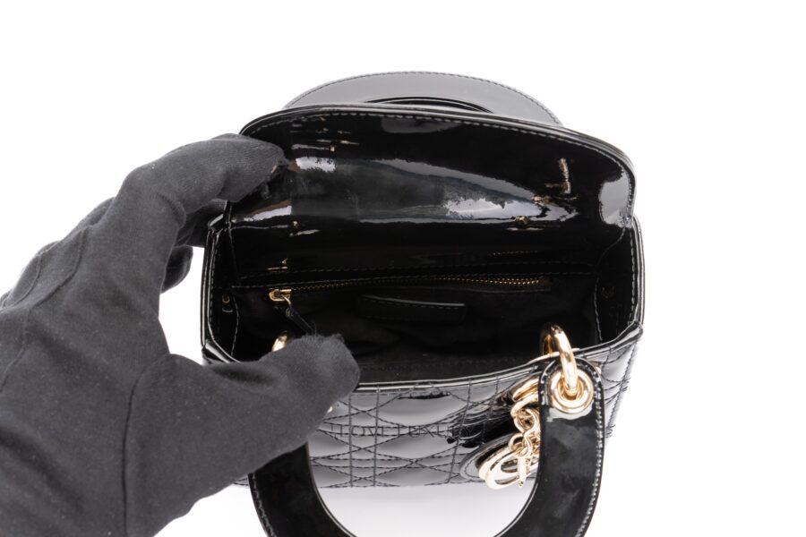 Dior-Mini-Lady-Dior-Black-Patent-Light-Gold-Hardware-10
