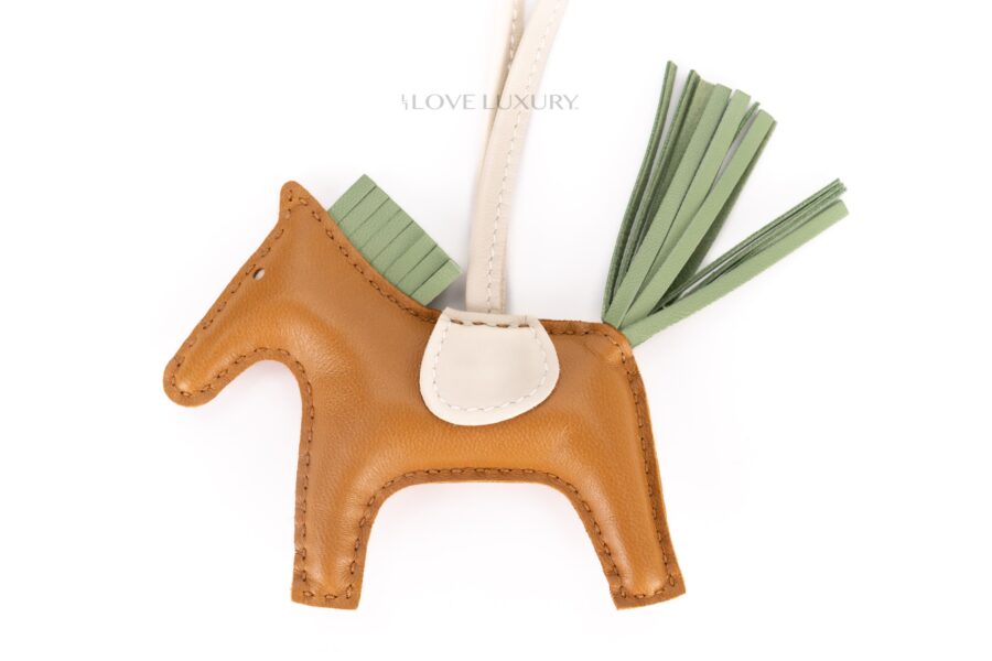 Hermès-Rodeo-PM-Bag-Charm-in-Sesame-Craie-Vert-Criquet-4