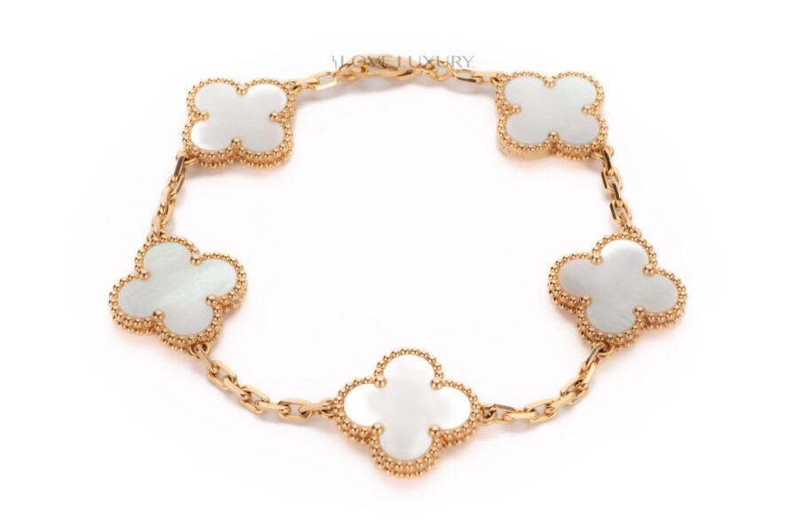 Van-Cleef-&-Arpels-Mother-of-Pearl-Yellow-Gold-Bracelet-5