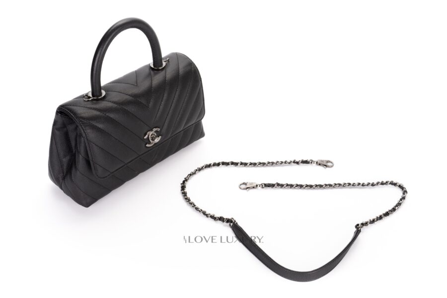 Chanel-Small-Coco-Handle-Black-Caviar-Dark-Silver-Hardware-10