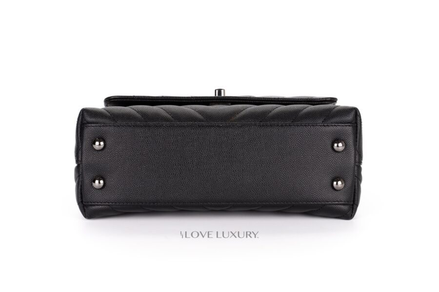 Chanel-Small-Coco-Handle-Black-Caviar-Dark-Silver-Hardware-6